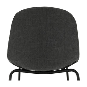 Scaun de bar MARIOLA 2 NEW, gri inchis, stofa clasica/metal, 49x51x101 cm