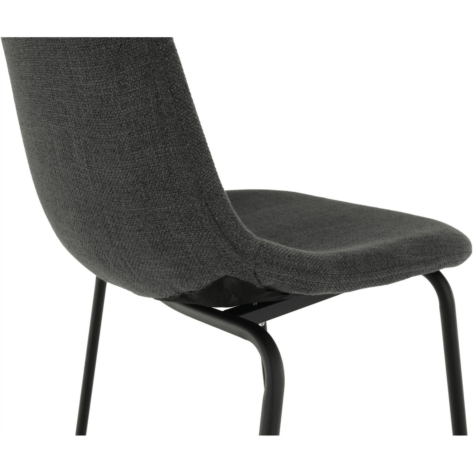 Scaun de bar MARIOLA 2 NEW, gri inchis, stofa clasica/metal, 49x51x101 cm
