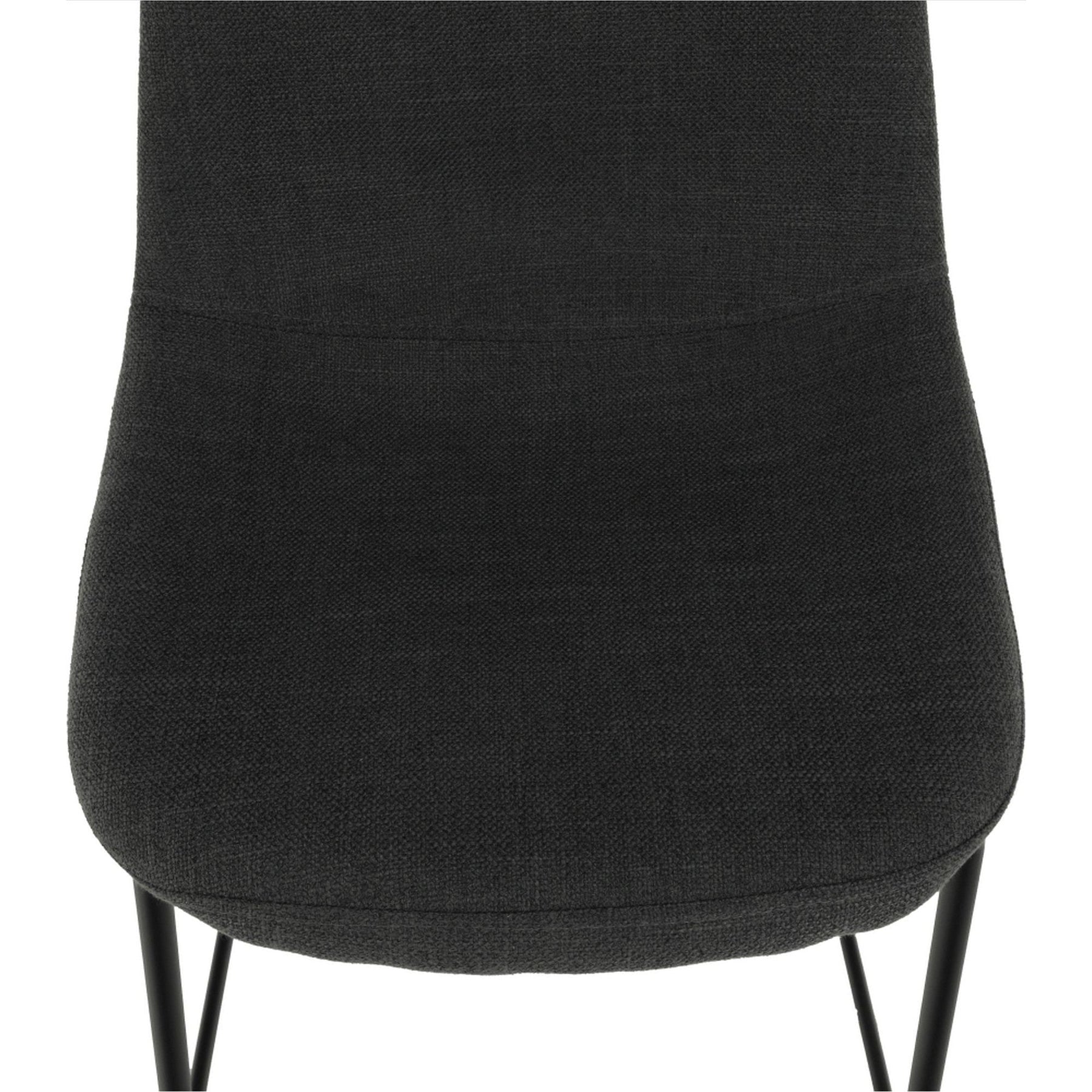 Scaun de bar MARIOLA 2 NEW, gri inchis, stofa clasica/metal, 49x51x101 cm