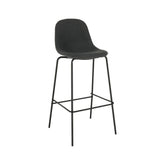 Scaun de bar MARIOLA 2 NEW, gri inchis, stofa clasica/metal, 49x51x101 cm