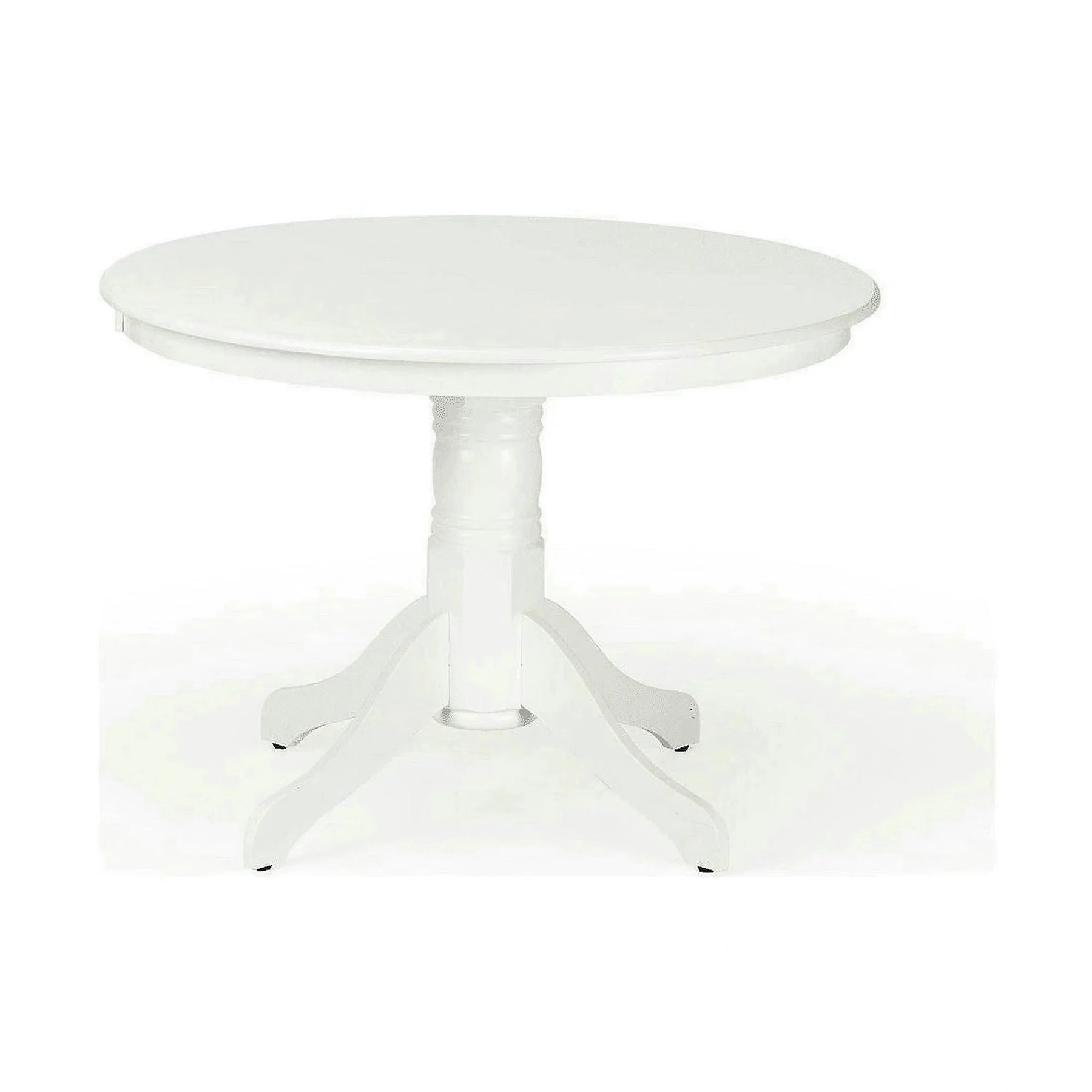 Masa alba living GLOSTER, MDF/lemn, alb, 106×106×75 cm