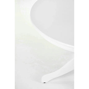 Masa alba living GLOSTER, MDF/lemn, alb, 106×106×75 cm