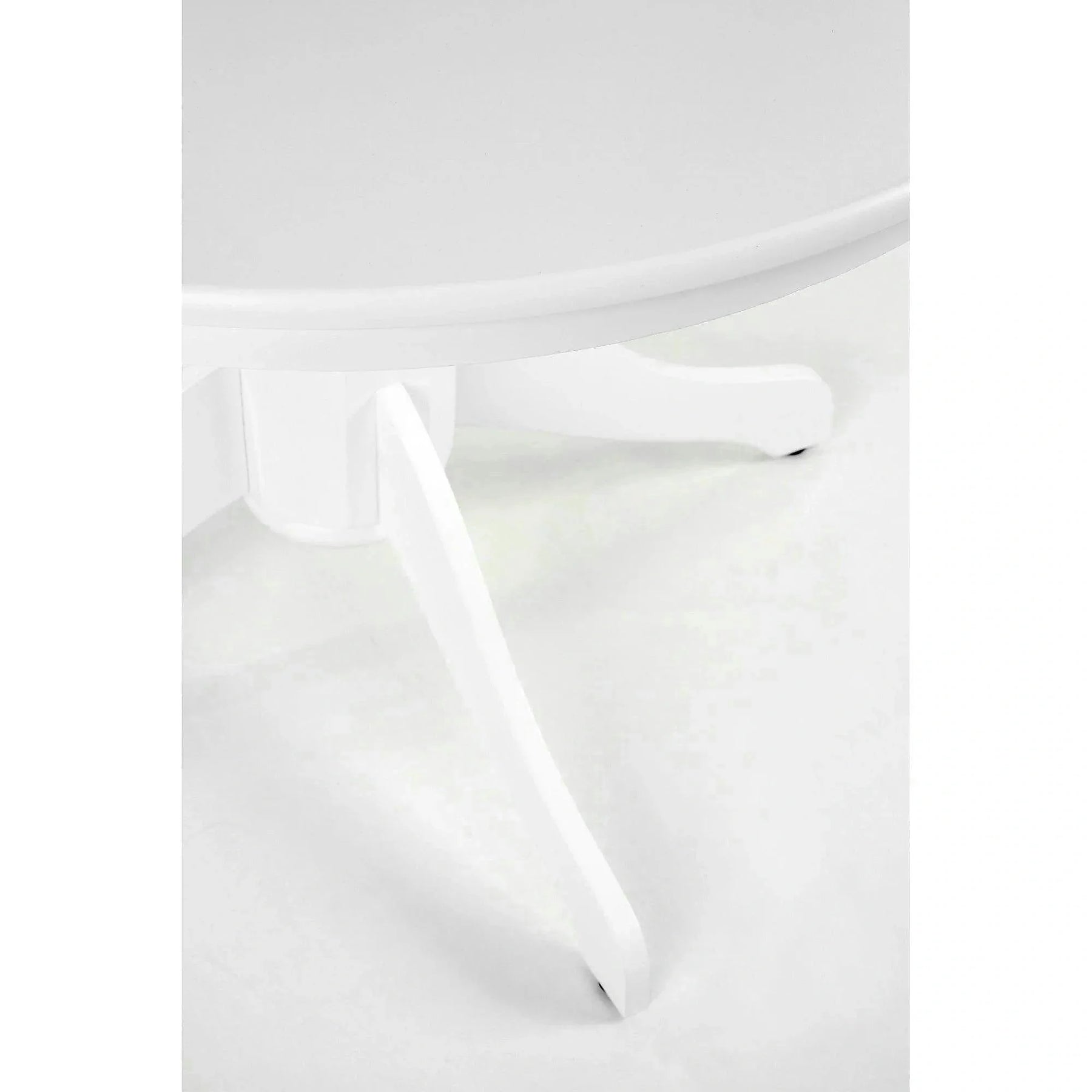 Masa alba living GLOSTER, MDF/lemn, alb, 106×106×75 cm