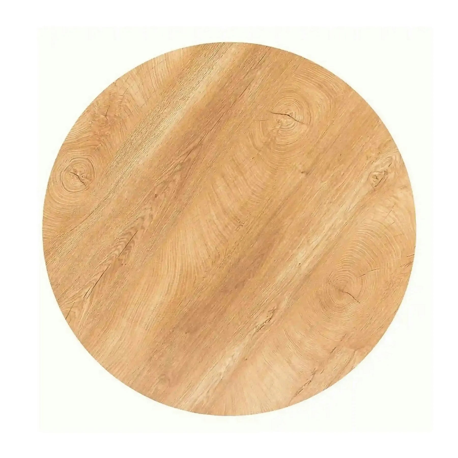 Masa AMADEO II, MDF melaminat/metal, stejar/negru mat, 90×90×76 cm