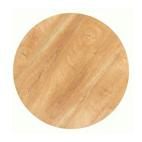 Masa AMADEO II, MDF melaminat/metal, stejar/negru mat, 90×90×76 cm