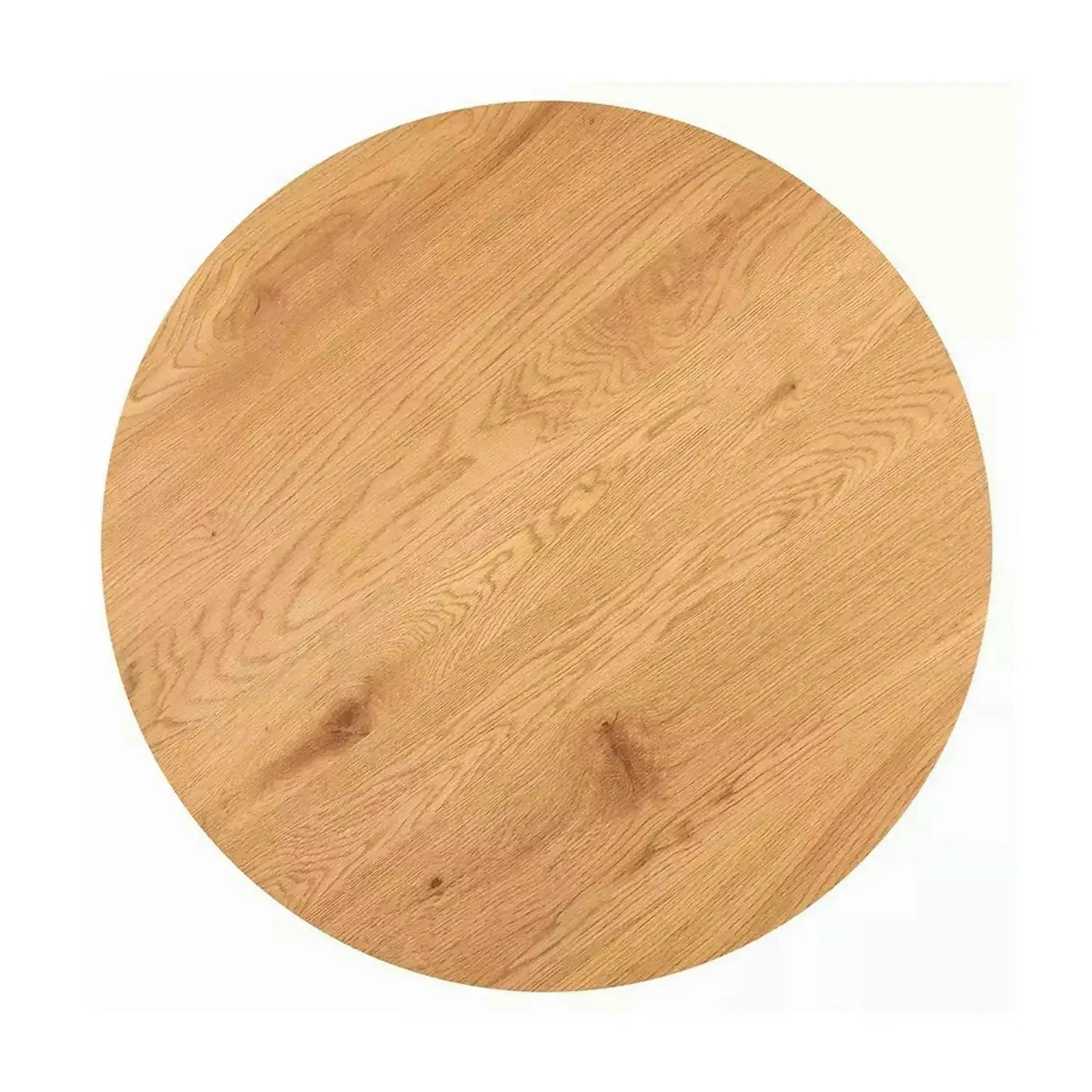 Masa ASTER, MDF/furnir/metal, stejar/negru, 100×100×76 cm
