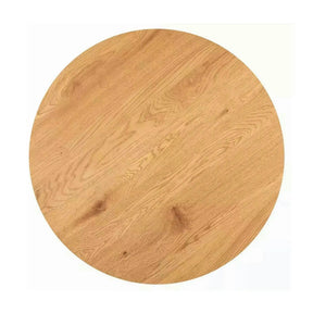 Masa ASTER, MDF/furnir/metal, stejar/negru, 100×100×76 cm