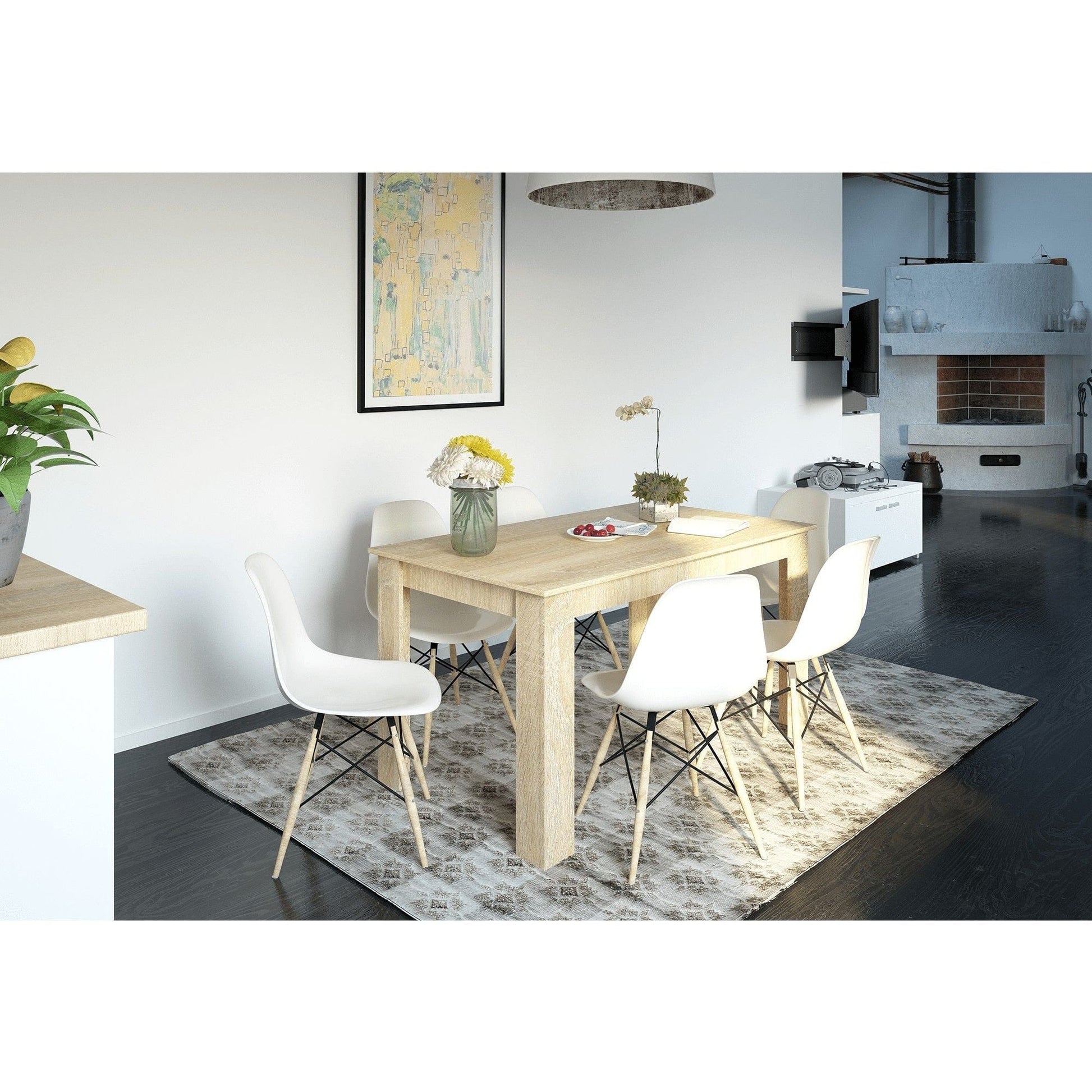 Masa GENERAL NEW, stejar sonoma, PAL melaminat, 140x80x75 cm