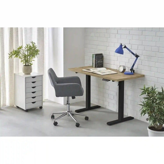 Masa birou HOUSTON OCN-37289, stejar artisan/negru