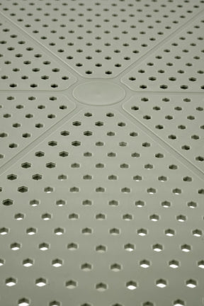 Masa CALVO, verde menta, polipropilena, 60x60x72 cm