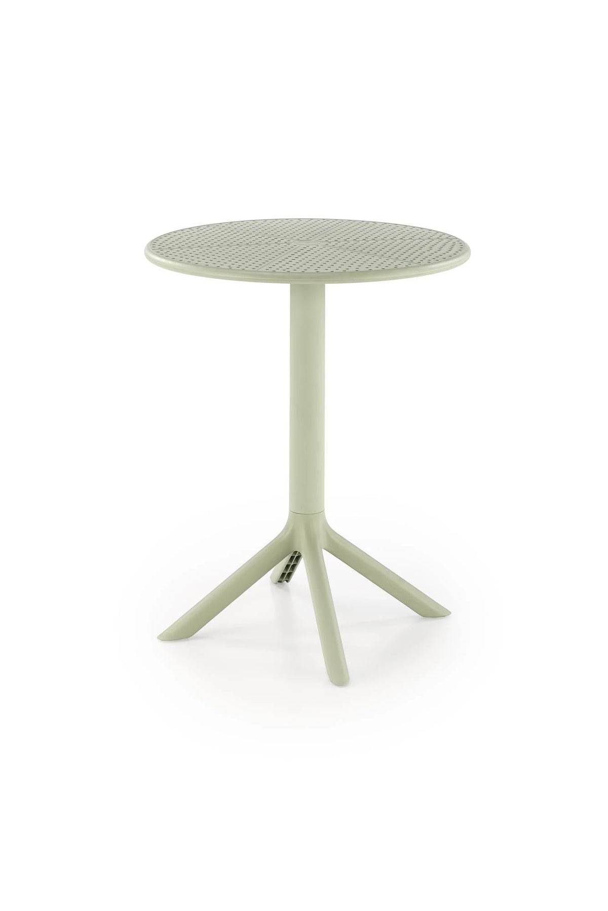 Masa CALVO, verde menta, polipropilena, 60x60x72 cm