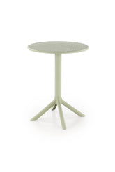 Masa CALVO, verde menta, polipropilena, 60x60x72 cm