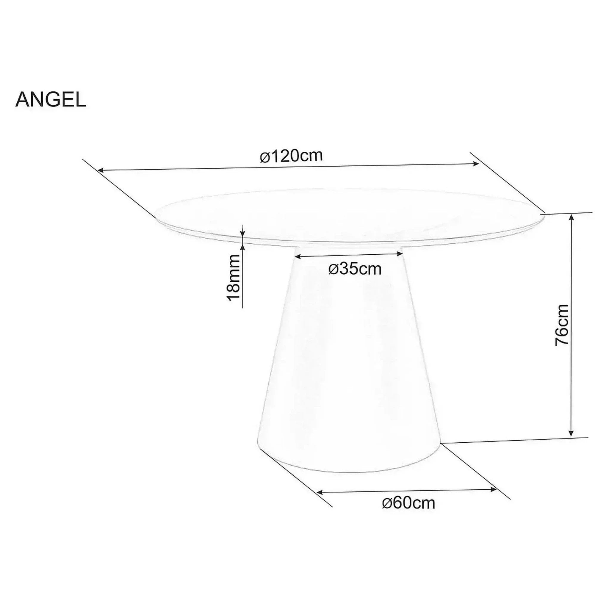 Masa DETROIT OCN-39308, gri/negru
