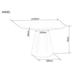 Masa DETROIT OCN-39308, gri/negru