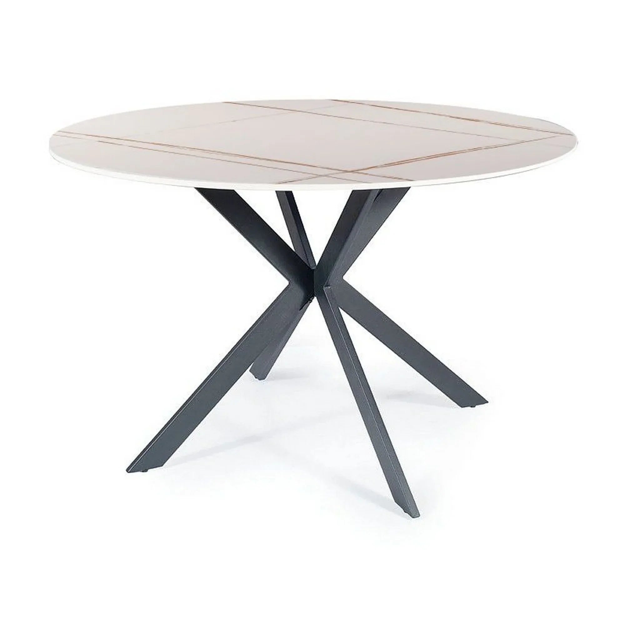 Masa DETROIT OCN-39391, alb/negru mat