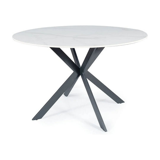 Masa DETROIT OCN-39398, alb/negru mat