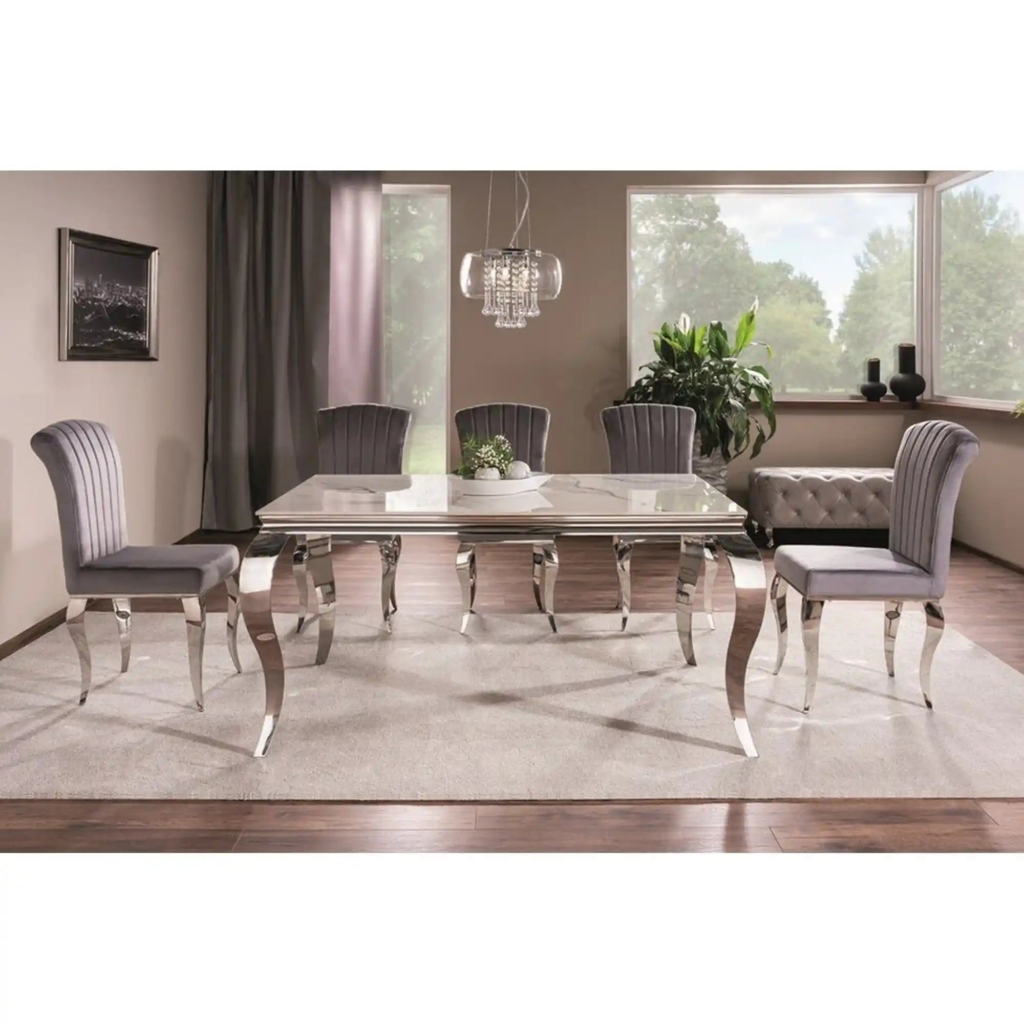 Masa DETROIT OCN-39410, alb/crom