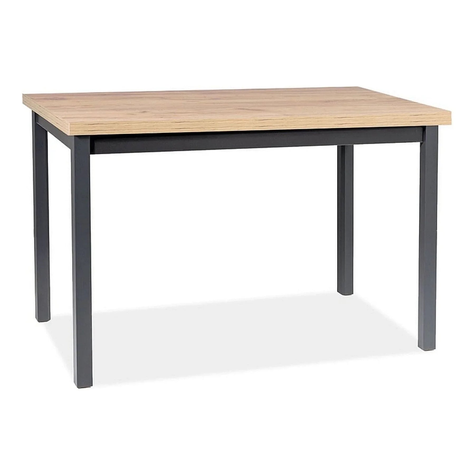 Masă din stejar artisan cu picioare negre, ideală pentru dining – primabucata