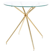 Masa DETROIT OCN-39449, transparent/auriu