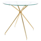 Masa DETROIT OCN-39449, transparent/auriu