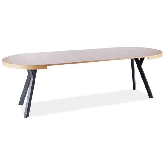 Masa DETROIT OCN-39453, stejar naturalal/negru