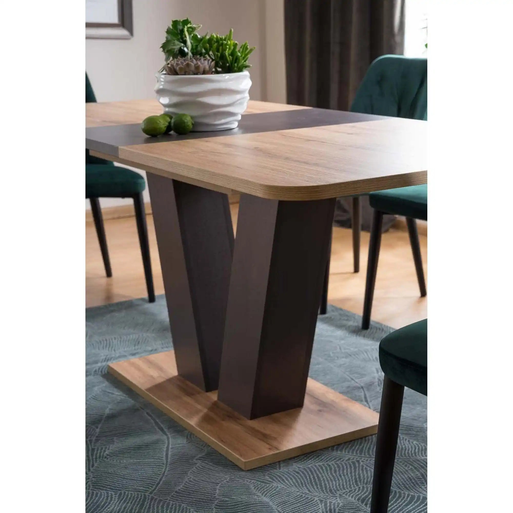 Masa DETROIT OCN-39477, stejar/maro