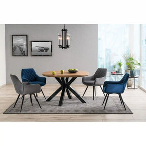 Masa DETROIT OCN-39479, stejar/negru