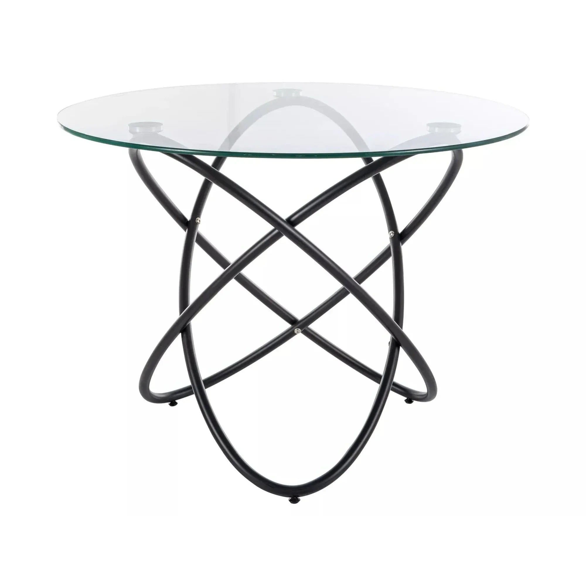 Masa DETROIT OCN-39551, transparent/negru