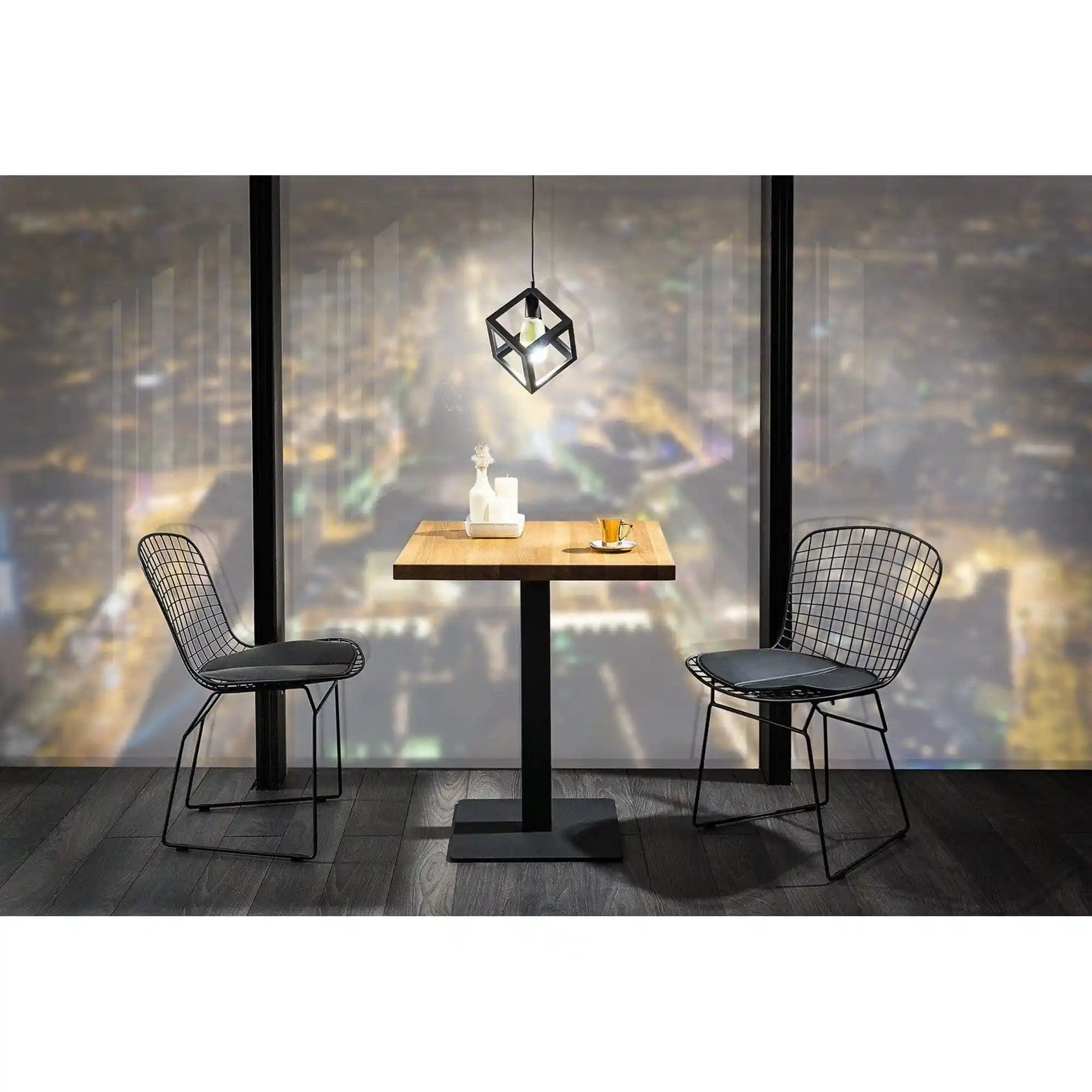 Masa DETROIT OCN-39552, stejar/negru