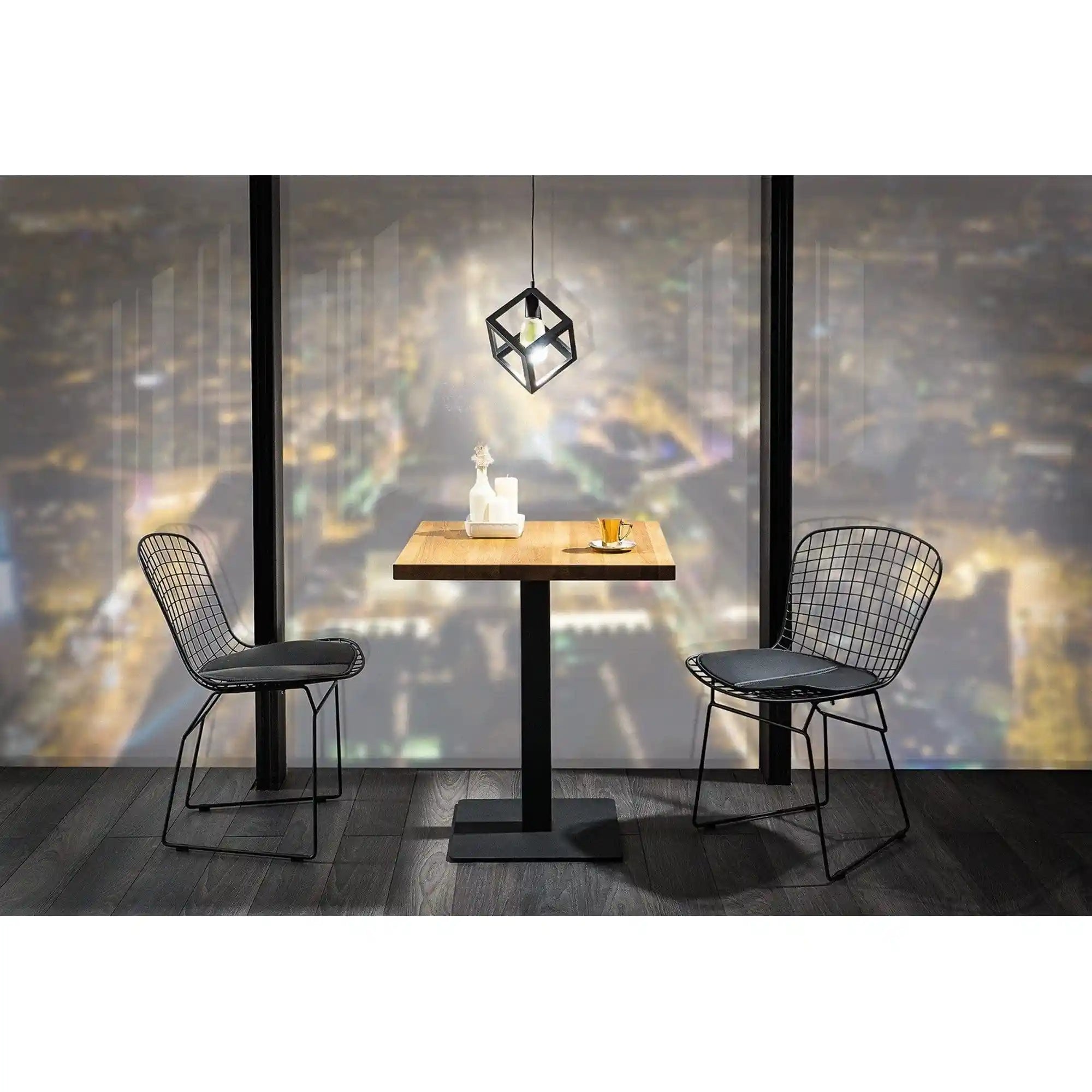 Masa DETROIT OCN-39567, stejar/negru