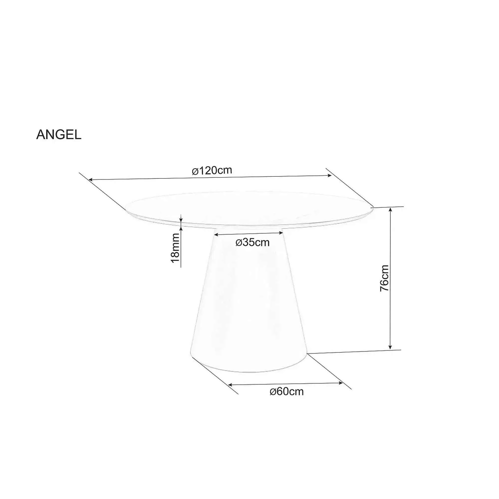 Masa DETROIT OCN-39592, stejar/negru