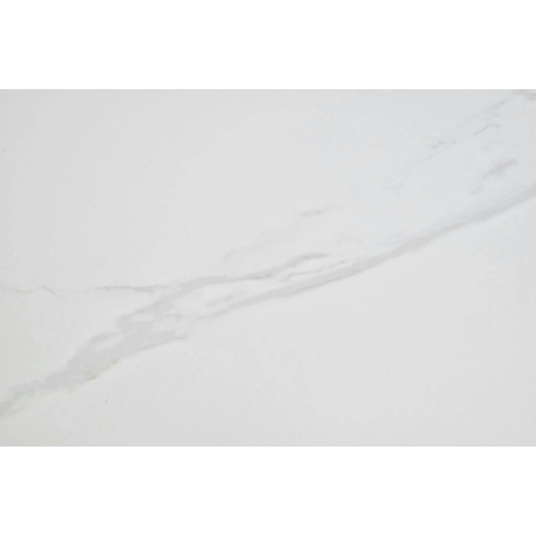 Masa extensibila ARES, ceramica/MDF/metal, alb mat cu efect de marmura/negru, 120-150×85×76 cm