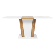 Masa extensibila BERGEN OCN-29125, alb/stejar wotan