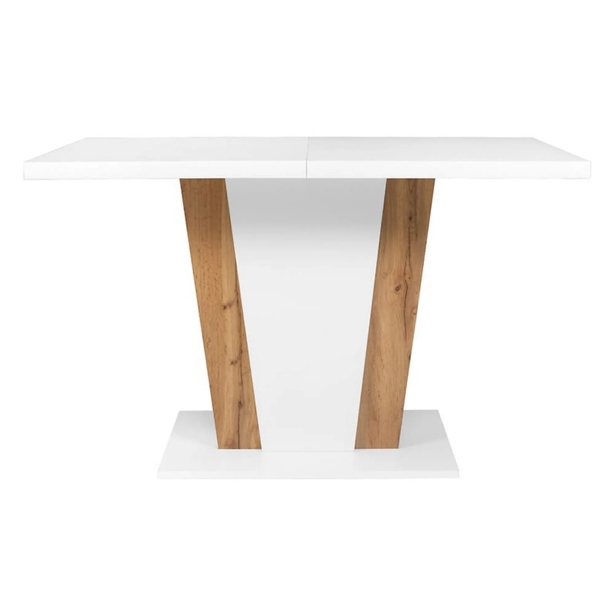 Masa extensibila BERGEN OCN-29125, alb/stejar wotan