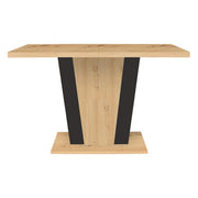 Masa extensibila BERGEN OCN-29126, stejar artisan/negru