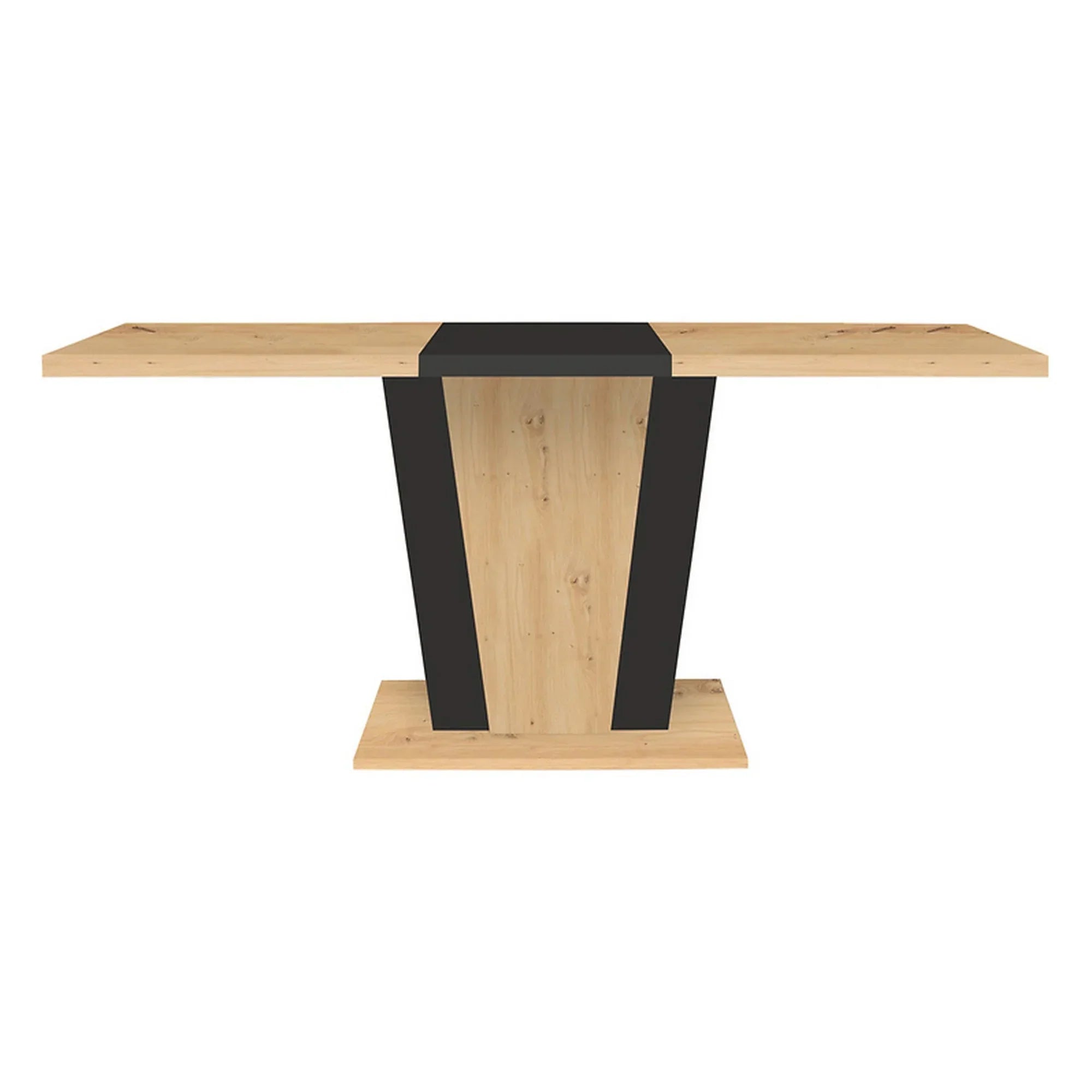 Masa extensibila BERGEN OCN-29126, stejar artisan/negru