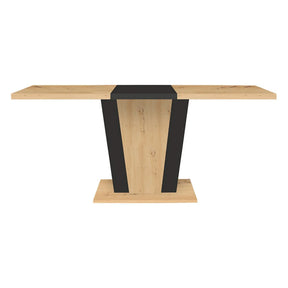 Masa extensibila BERGEN OCN-29126, stejar artisan/negru