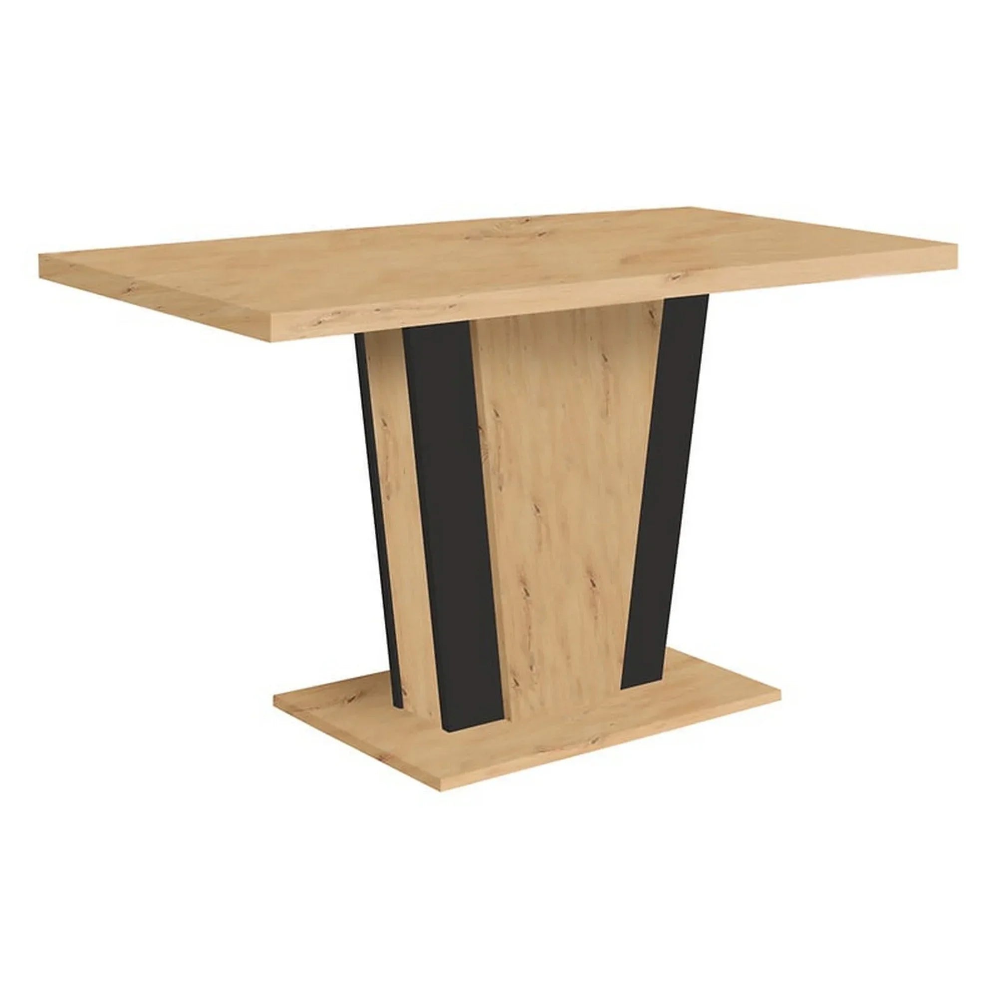 Masa extensibila BERGEN OCN-29126, stejar artisan/negru