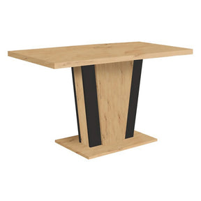 Masa extensibila BERGEN OCN-29126, stejar artisan/negru