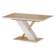 Masa extensibila BERGEN OCN-29128, stejar wotan/alb