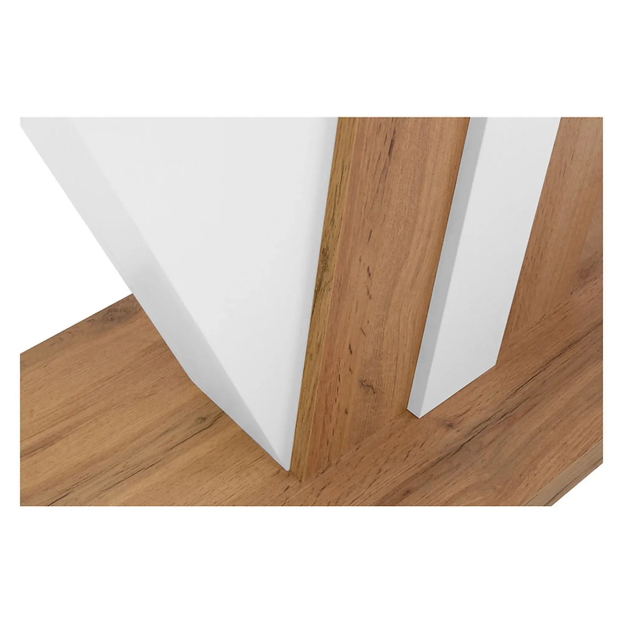 Masa extensibila BERGEN OCN-29130, stejar wotan/alb