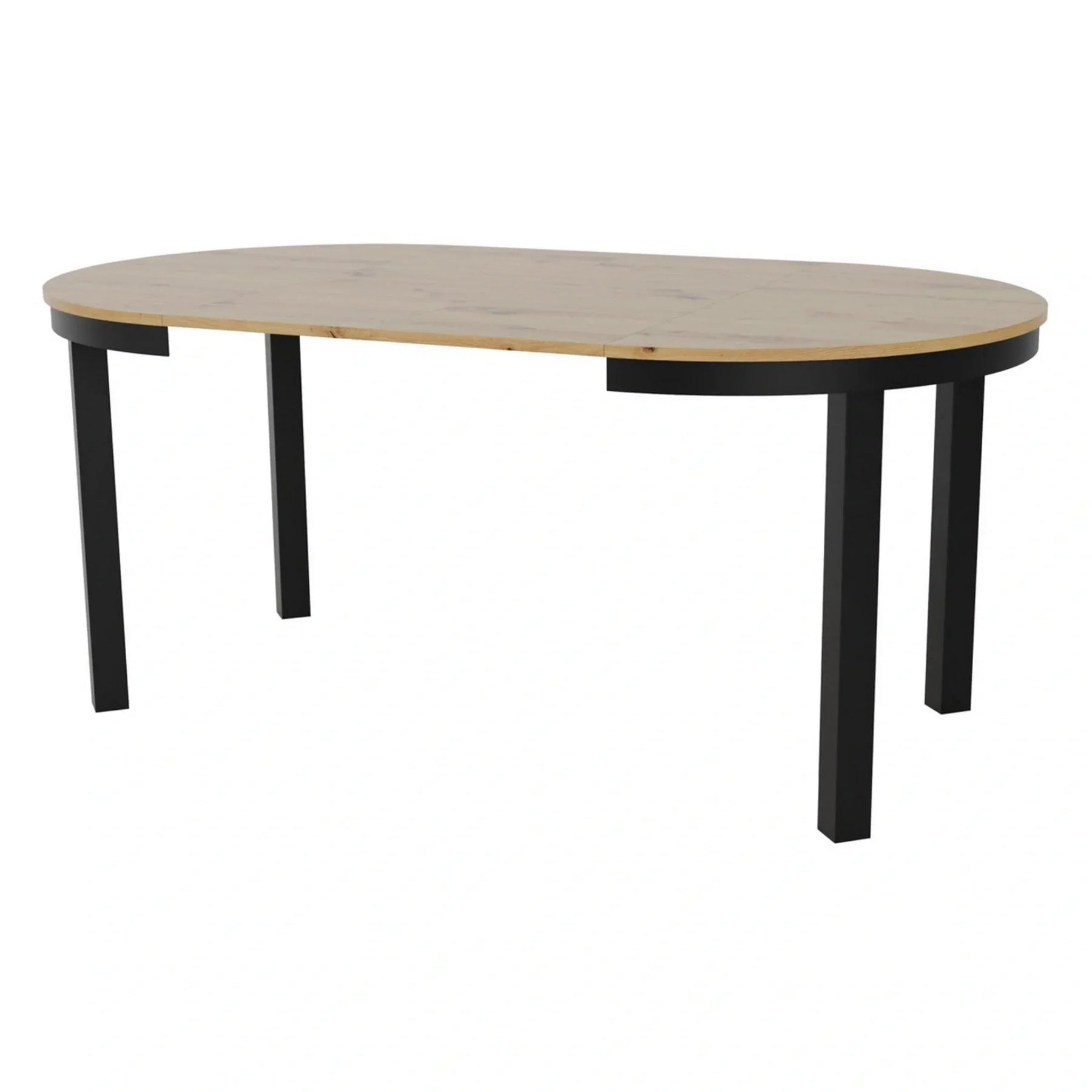 Masa extensibila BERGEN OCN-29137, stejar artisan/negru