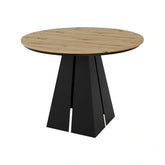 Masa extensibila BERGEN OCN-29139, stejar artisan/negru
