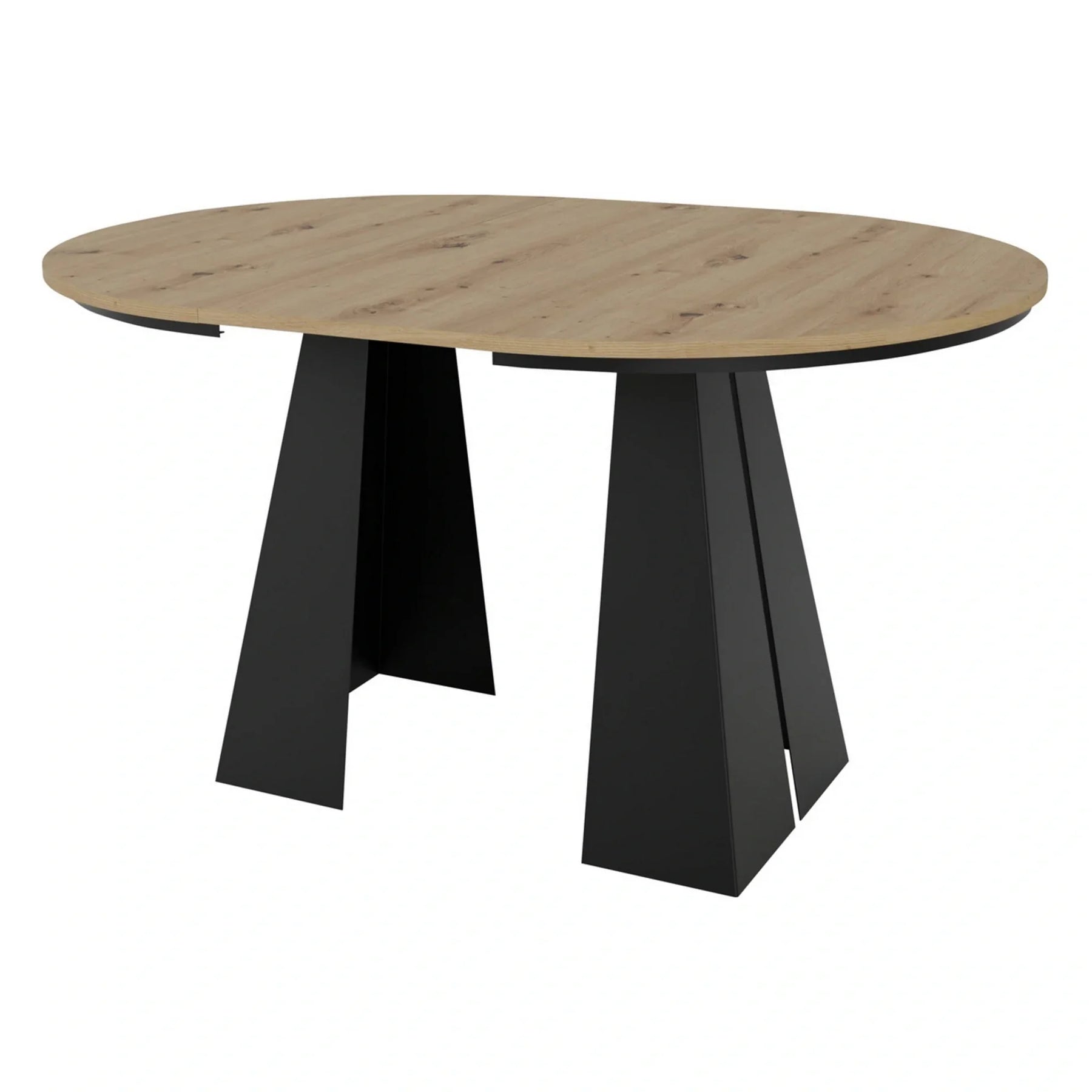 Masa extensibila BERGEN OCN-29139, stejar artisan/negru