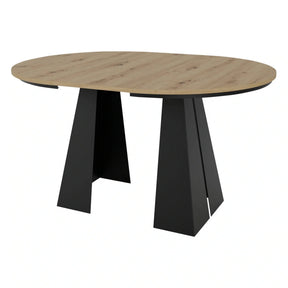 Masa extensibila BERGEN OCN-29139, stejar artisan/negru