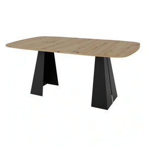 Masa extensibila BERGEN OCN-29140, stejar artisan/negru