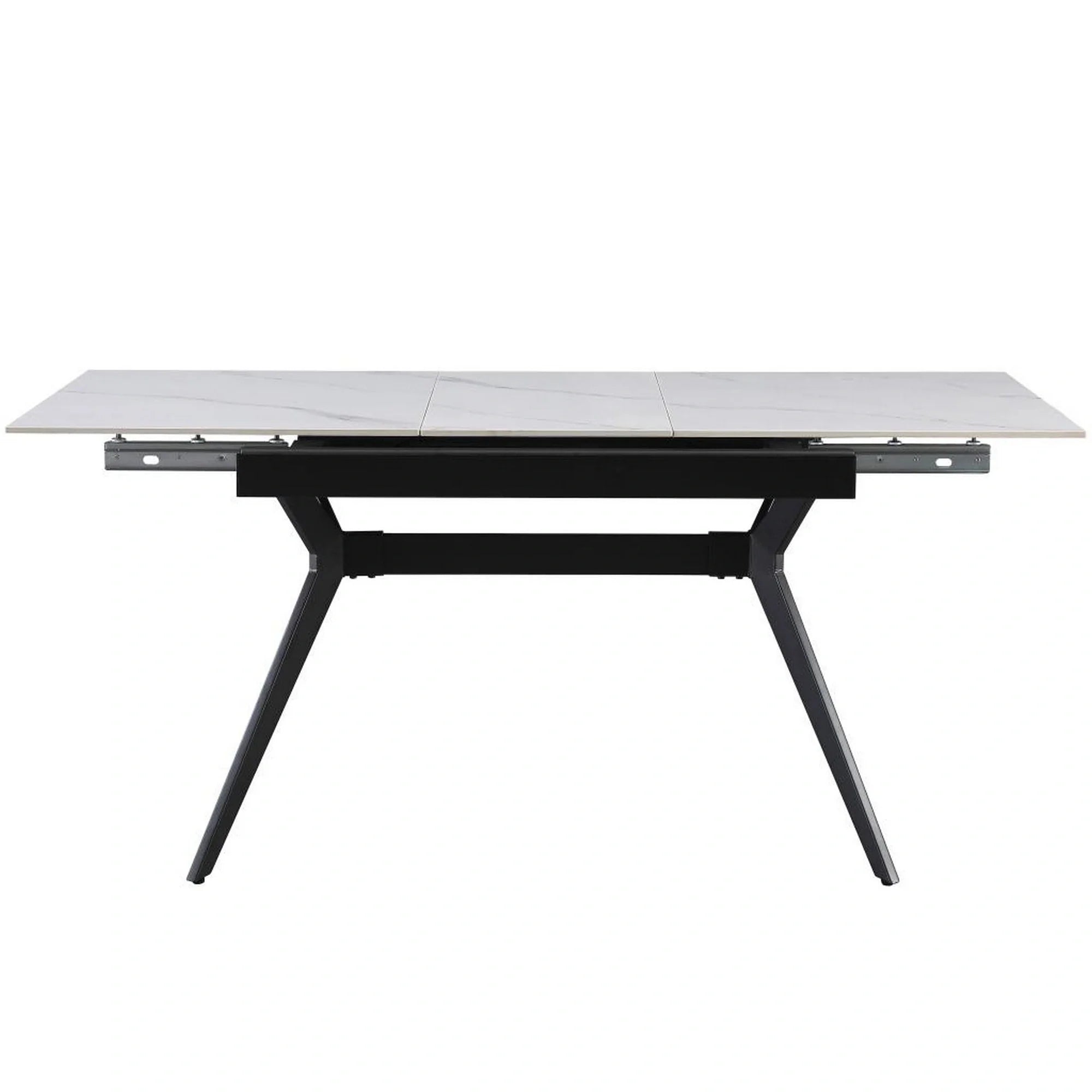 Masa extensibila BERLIN OCN-28504, alb/negru