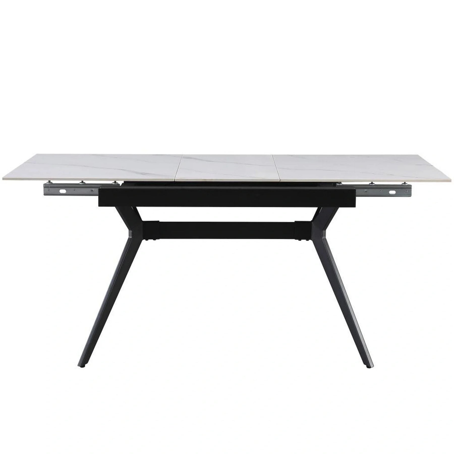 Masa extensibila BERLIN OCN-28280, alb/negru