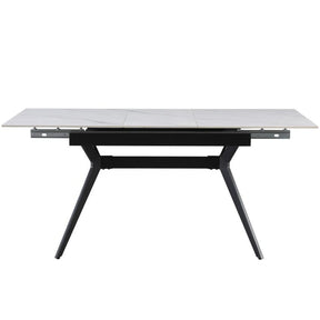 Masa extensibila BERLIN OCN-28280, alb/negru