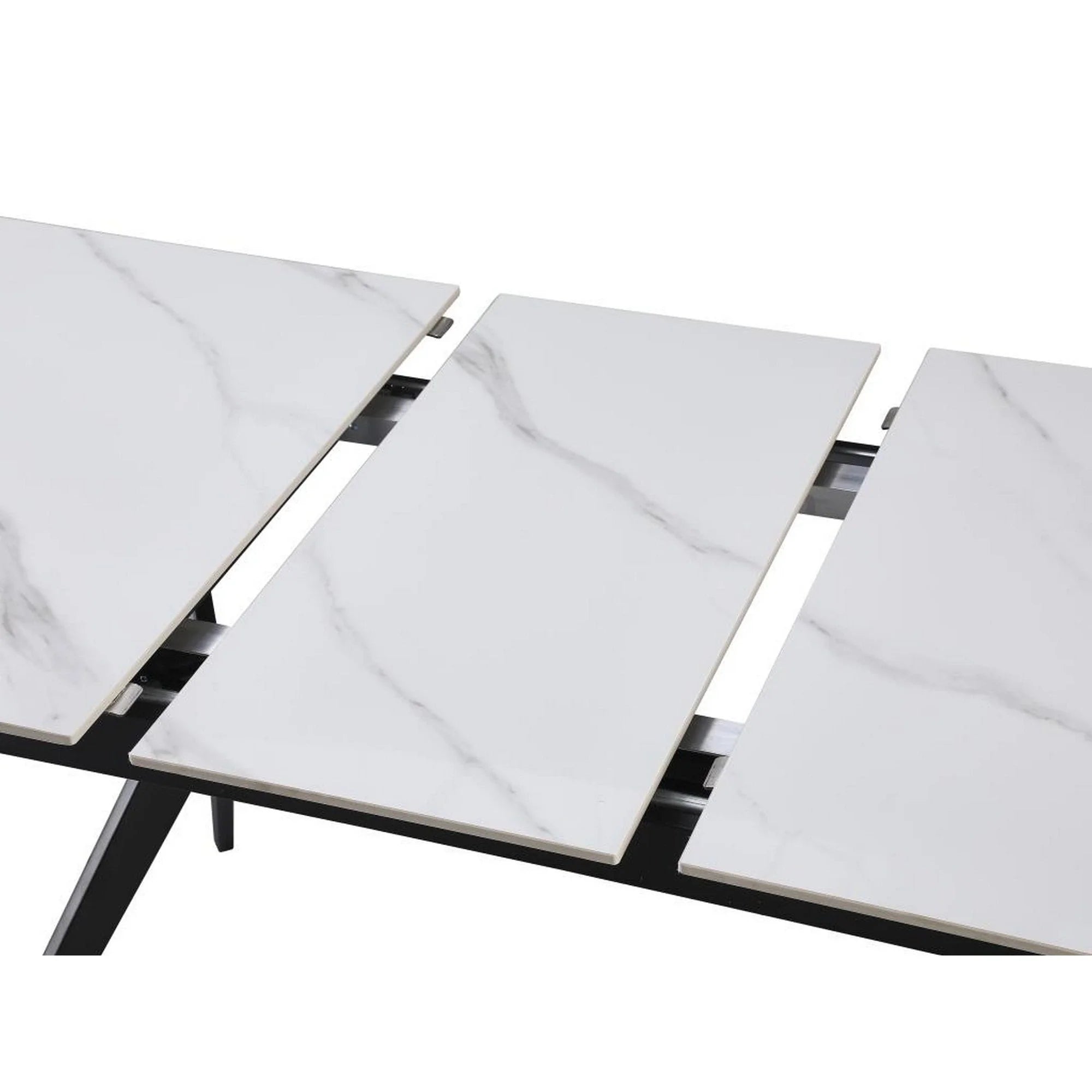 Masa extensibila BERLIN OCN-28504, alb/negru